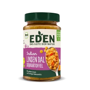 Eden Dal z soczewicy z batatami w stylu indyjskim 400 g Bio - Szybkie dania obiadowe - miniaturka - grafika 1