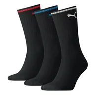 Skarpetki sportowe męskie - Skarpety Puma Sport Crew Stripe 3Pack czarne - miniaturka - grafika 1