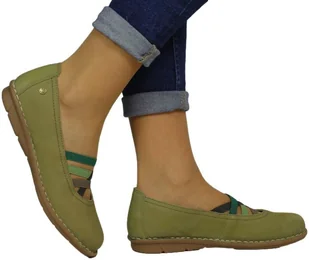 Półbuty Wygodne Maciejka P6815-09 00-1Zielone Skóra Naturalna - MACIEJKA - Półbuty damskie - miniaturka - grafika 1