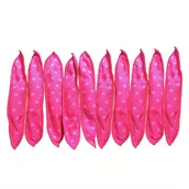 Wałki do włosów - TEMU 10 Szt. Lokówki Do Włosów Bez Ogrzewania - Miękkie Wałki Z Tkaniny Dla Kobiet - DIY Lokówki Piankowe W Kropki Na Dobry Sen - miniaturka - grafika 1