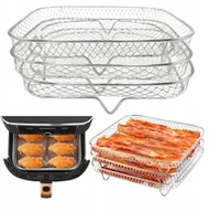 Akcesoria i części AGD - DA359A Ruszt do frytkownicy beztłuszczowej kwadratowy 3szt - miniaturka - grafika 1