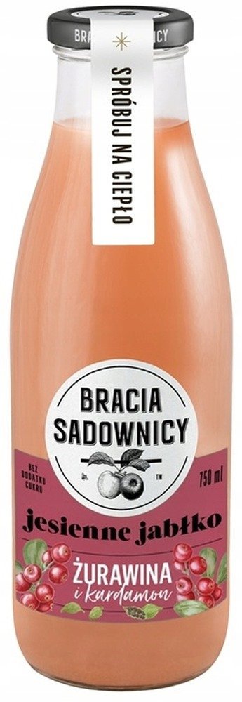 Napój jabłkowy z żurawiną B. Sadownicy 750 ml