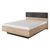 Łóżka - Łóżko z pojemnikiem (C) TALLY dąb artisan/antracyt - miniaturka - grafika 1