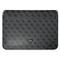 Torby na laptopy - Guess Sleeve GUCS14P4TK 13/14" czarny/black 4G Uptown Triangle logo GUE001829-0 - miniaturka - grafika 1