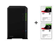 Serwery plików NAS i macierze dyskowe - Synology DS218play 12TB 2xHDD 4x1.4GHz 1GB 2xUSB 1xLAN (DS218play (2xST6000VN0033)) - miniaturka - grafika 1