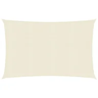 Parasole ogrodowe - vidaXL Żagiel przeciwsłoneczny, 160 g/m, kremowy, 3x6 m, HDPE vidaXL - miniaturka - grafika 1