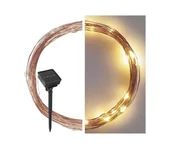 Lampy ogrodowe - Emos LED Łańcuch solarny LED/2,4W/1,2V 1xAA 15 m IP44 3000K 600 mAh - miniaturka - grafika 1
