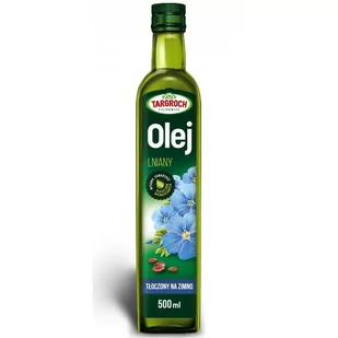Targroch Olej lniany tłoczony na zimno 500 ml - Olej spożywczy - miniaturka - grafika 1
