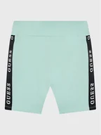 Spodenki damskie - Guess Szorty sportowe J3RD14 KABR0 Niebieski Slim Fit - miniaturka - grafika 1