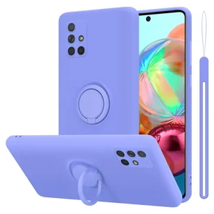Pokrowiec Do Samsung Galaxy A51 4G / M40s w LIQUID JASNY FIOLET Etui TPU Obudowa Ochronny Case Cover Plecki Cadorabo - Etui i futerały do telefonów - miniaturka - grafika 1