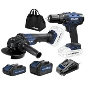 Zestawy elektronarzędzi - CELMA Professional PRAg-Li 125OBS + WAK-Li 18OBS + OBS-18V2Ah + OBS-18V4Ah + OBS-LD1 - miniaturka - grafika 1