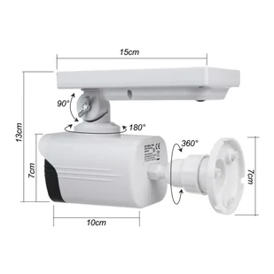 Solarna atrapa kamery czujnik ruchu, dioda SOL1800S - Akcesoria do monitoringu - miniaturka - grafika 15