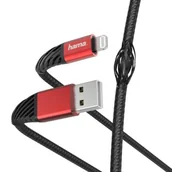 Kable USB - Hama Kabel Lightning USB Extreme 1.5 m Czarno-czerwony - miniaturka - grafika 1