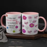 Kubki - Kubek - Trzeba mieć wielkie serce, by kształcić młodych ludzi z imionami dzieci - miniaturka - grafika 1
