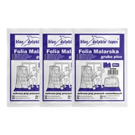 Folie i taśmy malarskie - Blue Dolphin 3-pak Folia malarska, , Gruba plus 4m x 5m - miniaturka - grafika 1