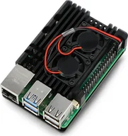 Komputery jednopłytkowe - JustPi Obudowa justPi do Raspberry Pi 5 z dwoma wentylatorami - aluminiowa - czarna} - miniaturka - grafika 1