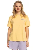 Koszulki i topy damskie - ROXY Moonlight Sunset - Damska koszulka oversize typu boyfriend ROZMIAR. S Złoty - miniaturka - grafika 1