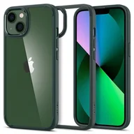 Etui i futerały do telefonów - Spigen Ultra Hybrid iPhone 13 Midnight Green - miniaturka - grafika 1