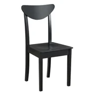 Krzesła - Krzesło drewniane HUGO 3 D Czarny - miniaturka - grafika 1