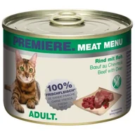 Mokra karma dla kotów - PREMIERE Meat Menu Adult Wołowina z sarną 24x200 g - miniaturka - grafika 1