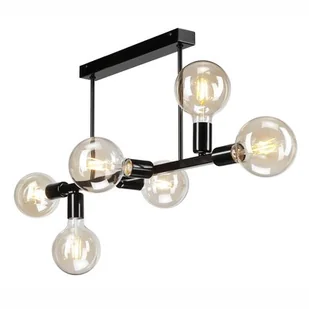 Euluna Lampa sufitowa Eliza 6-punktowa, czarna - Lampy sufitowe - miniaturka - grafika 1