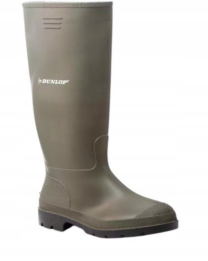 DUNLOP KALOSZE MĘSKIE KHAKI WSUWANE LOGO 41 J0A