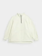 Bluzy męskie - Outhorn Polar OTHAW23TFLEM133 Écru Regular Fit - miniaturka - grafika 1