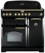 Kuchenki elektryczne - Kuchnia z płytą ceramiczną FALCON Classic Deluxe 90 Czarny mosiądz - miniaturka - grafika 1