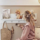 Szafy i szafki dla dzieci - Półka wisząca Miloo biała - miniaturka - grafika 1