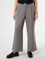 Spodnie damskie - Noisy May Spodnie - NMMilla Larrie Kobiety szary w paski, S - miniaturka - grafika 1