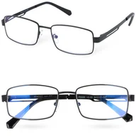 Okulary korekcyjne, oprawki, szkła - Okulary korekcyjne BLUE VISION BLACK +1,00 - miniaturka - grafika 1