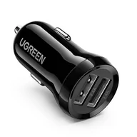 Ładowarki samochodowe - Ugreen ładowarka samochodowa 2x USB 24W 4,8 A (2x 2,4 A) czarny (50875) - miniaturka - grafika 1