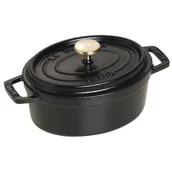 Garnki - Staub Garnek żeliwny owalny La Cocotte 600 ml czarny 40509-478-0 - miniaturka - grafika 1