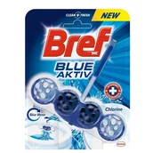 Środki do WC - Bref Blue Aktiv Chlorine WC zawieszka 50 g - miniaturka - grafika 1