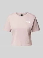 Koszulki i topy damskie - T-shirt krótki z nadrukiem z logo - miniaturka - grafika 1
