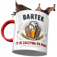 Kubki - Kubek Czerwony Dla Bartłomieja Bartka Kolegi Męża z Nadrukiem ze Zdjęciem + Opakowanie na prezent (wzór 02) - miniaturka - grafika 1