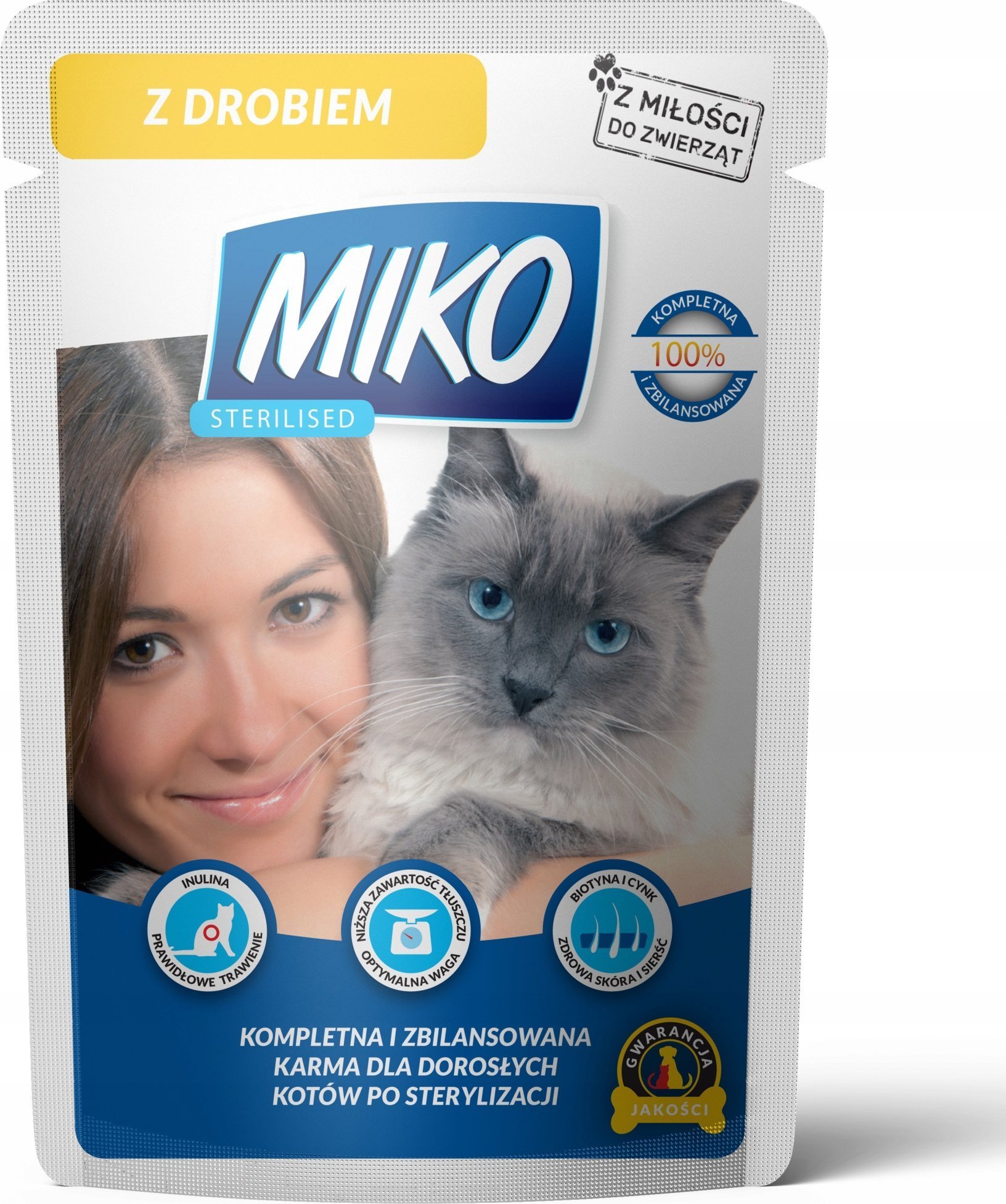 MIKO SASZETKA 24x100g STERILISED Z WĄTRÓBKĄ