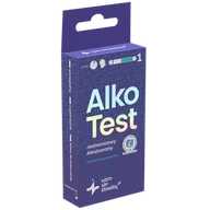 Alkomaty - Sam się zbadaj AlkoTest, jednorazowy atestowany test na obecność alkoholu w wydychanym powietrzu, 1 sztuka - miniaturka - grafika 1