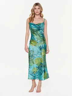 Sukienki - Guess Sukienka codzienna Akilina W3GK85 WD8G2 Zielony Regular Fit - grafika 1