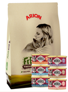 ARION Fresh Adult Cat 12kg+ Voskes karma mokra 85gx6szt GRATIS!!!