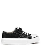 Buty dla dziewczynek - Sprandi Trampki YL201406(IV)DZ Czarny - miniaturka - grafika 1