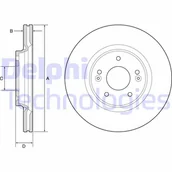 Tarcze hamulcowe - Tarcza hamulcowa DELPHI BG4931C - miniaturka - grafika 1