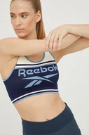 Bielizna sportowa damska - Reebok biustonosz sportowy Kerys kolor granatowy wzorzysty - miniaturka - grafika 1