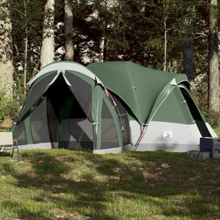 The Living Store Namiot rodzinny tipi - 8-osobowy - zielony - wodoszczelny - Namiot - Namioty i tipi dla dzieci - miniaturka - grafika 1