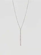 Moda i Uroda OUTLET - Reserved - Naszyjnik z kryształkami - srebrny - miniaturka - grafika 1