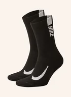 Skarpetki damskie - Nike Skarpety Do Biegania Crew, 2 Pary schwarz - miniaturka - grafika 1