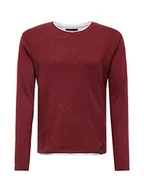 Bluzy męskie - KEY LARGO MSW Sarasota bluza męska, Bordeaux Red (1303), XL - miniaturka - grafika 1