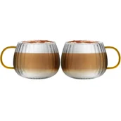 Szklanki - Vialli Design Komplet szklanek z żółtym uchem Tulip 1227 2 x 350 ml - miniaturka - grafika 1