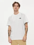 Koszulki męskie - The North Face T-Shirt Simple Dome NF0A87NG Biały Regular Fit - miniaturka - grafika 1