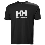 Koszulki męskie - Męska Koszulka z krótkim rękawem HELLY HANSEN HH LOGO T-SHIRT 2.0 30396_990 – Czarny - miniaturka - grafika 1
